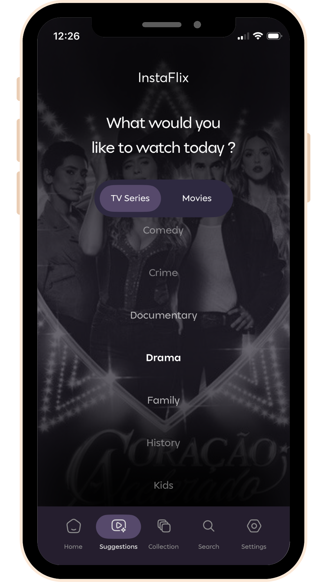 Instaflix Website screenshot 2